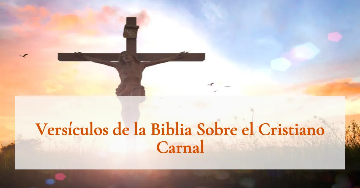 Versículos de la Biblia Sobre el Cristiano Carnal