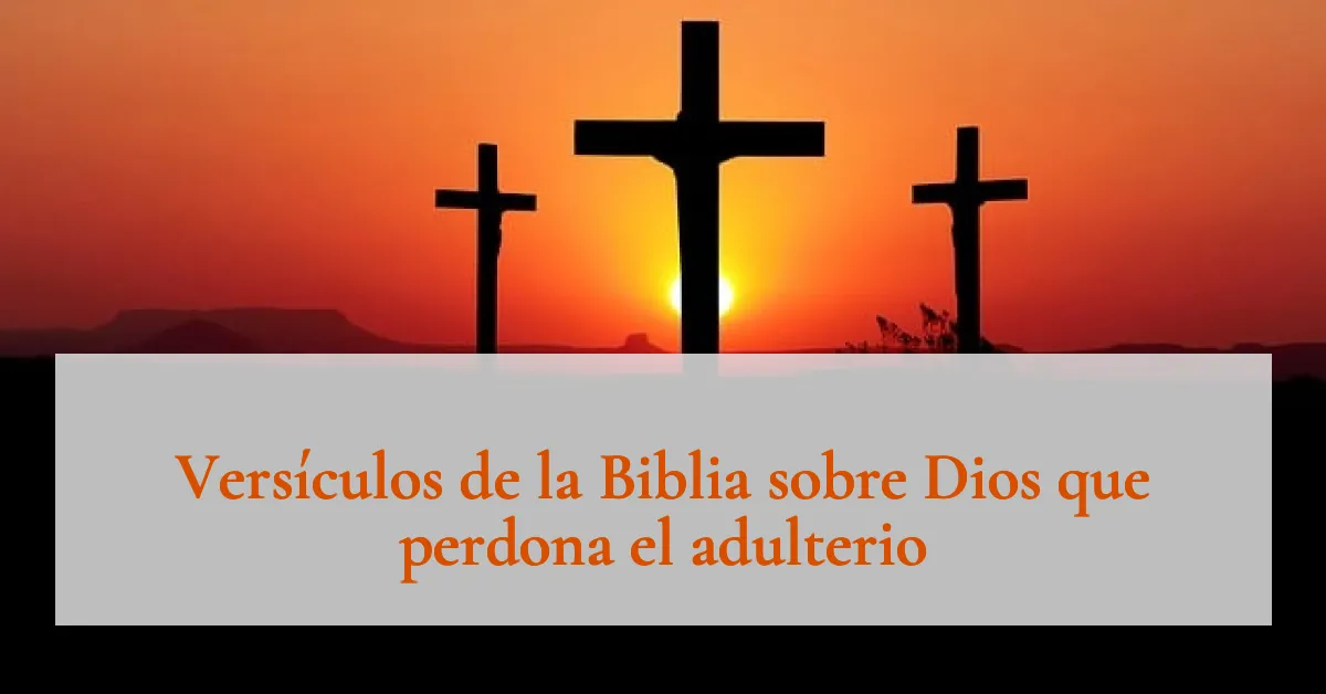 Versículos de la Biblia sobre Dios que perdona el adulterio