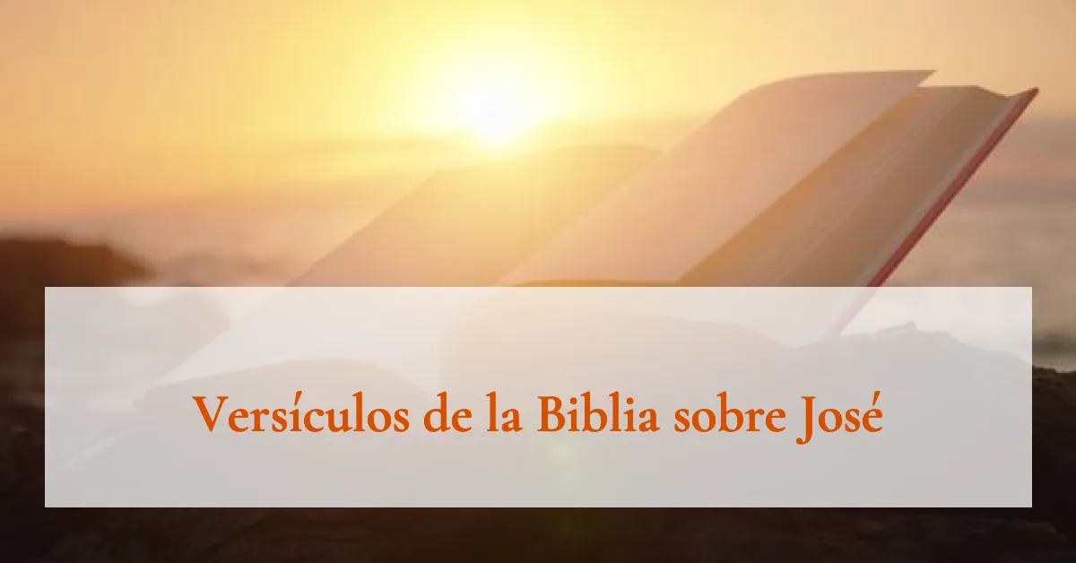 Versículos de la Biblia sobre José