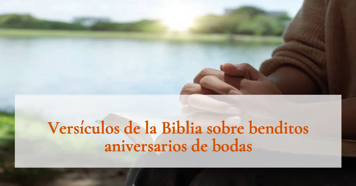 Versículos de la Biblia sobre benditos aniversarios de bodas