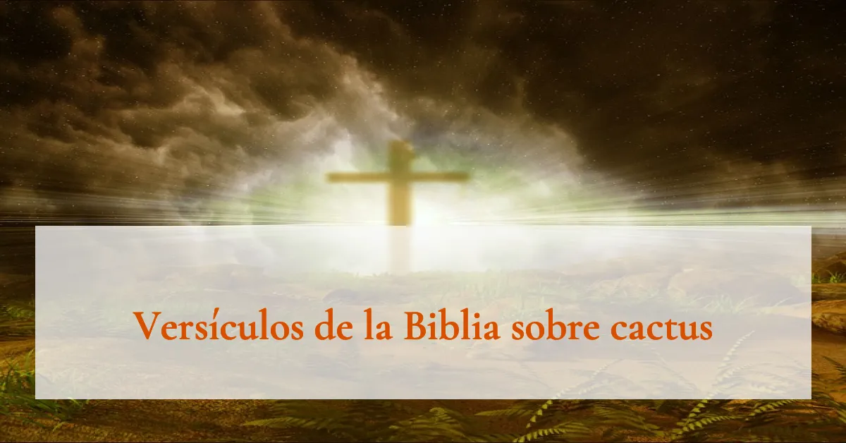 Versículos de la Biblia sobre cactus