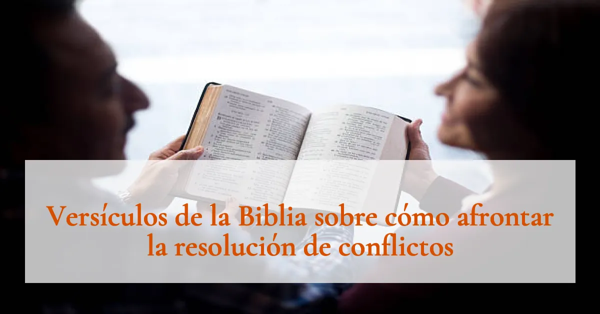 Versículos de la Biblia sobre cómo afrontar la resolución de conflictos