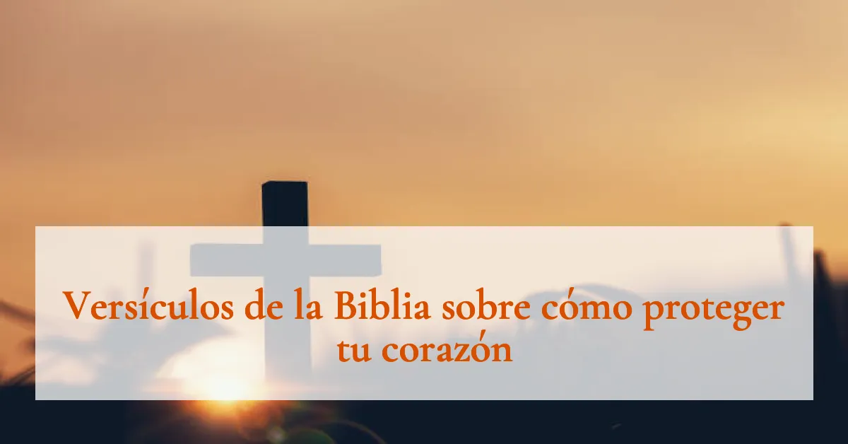 Versículos de la Biblia sobre cómo proteger tu corazón