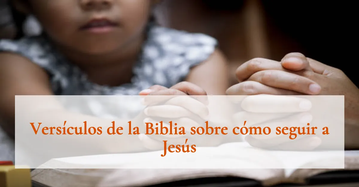 Versículos de la Biblia sobre cómo seguir a Jesús
