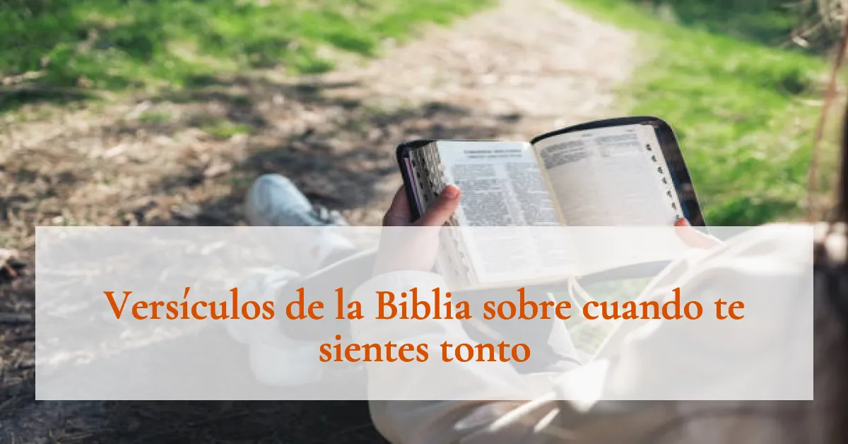 Versículos de la Biblia sobre cuando te sientes tonto