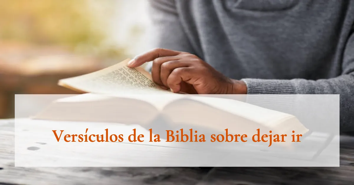 Versículos de la Biblia sobre dejar ir
