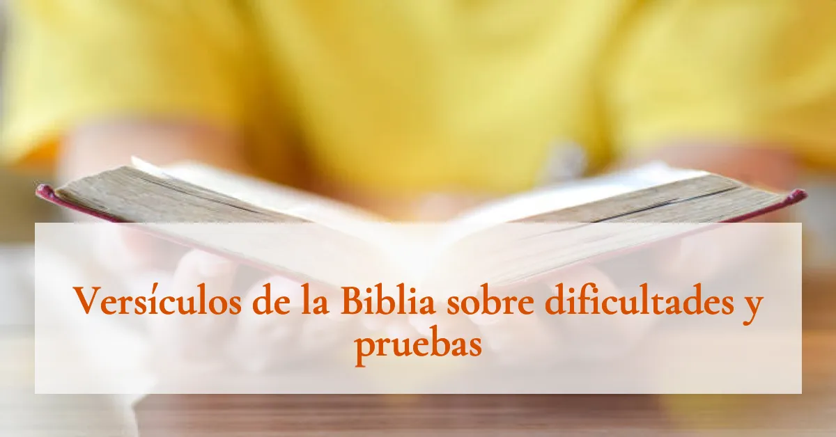Versículos de la Biblia sobre dificultades y pruebas