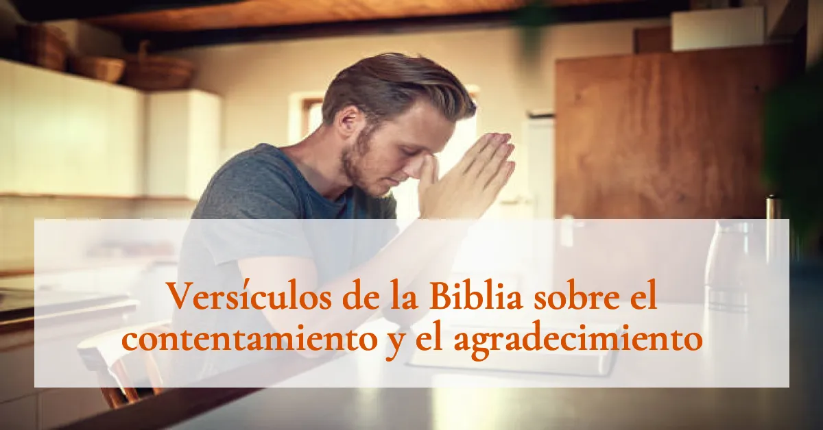 Versículos de la Biblia sobre el contentamiento y el agradecimiento
