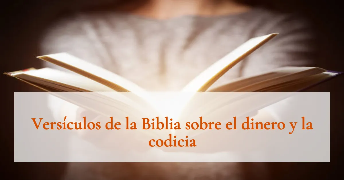 Versículos de la Biblia sobre el dinero y la codicia