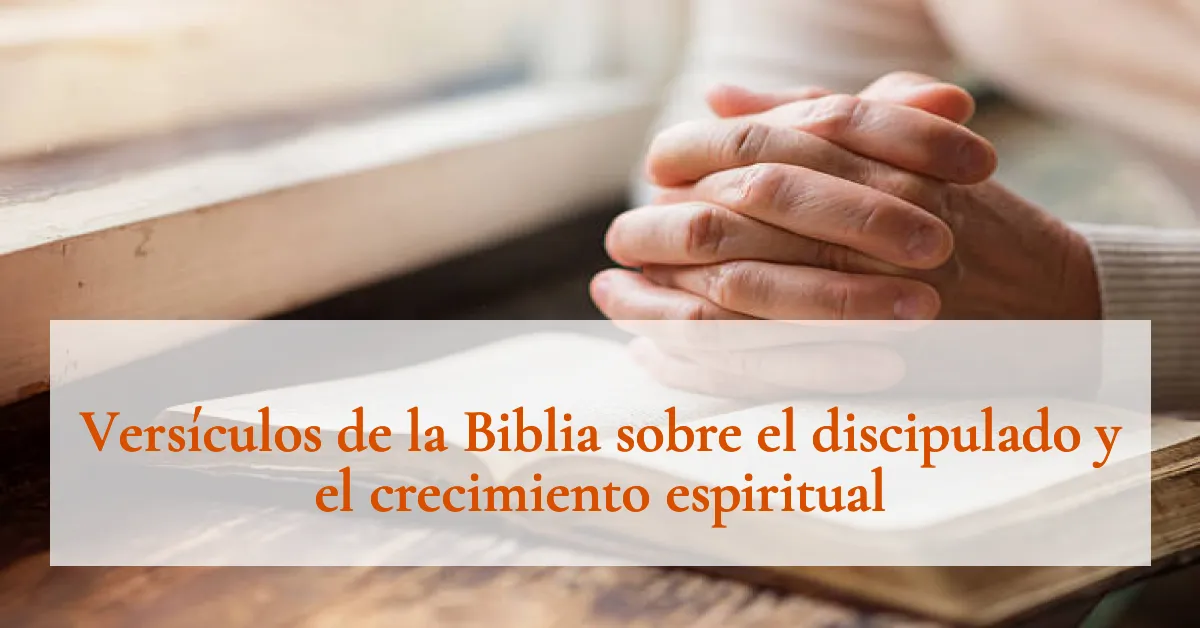 Versículos de la Biblia sobre el discipulado y el crecimiento espiritual
