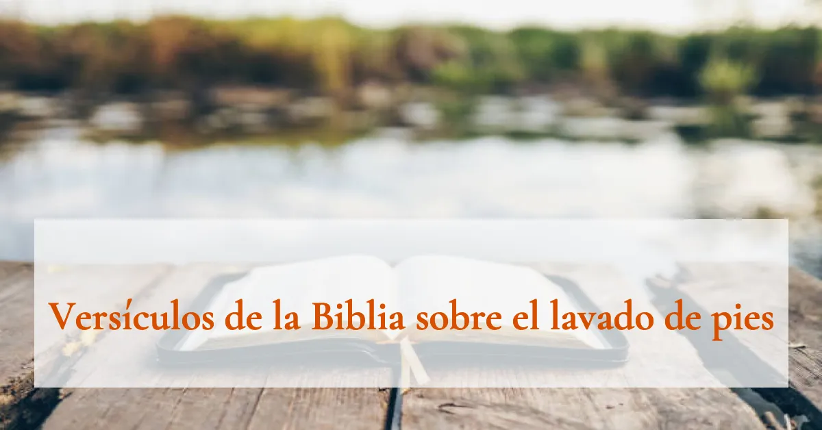 Versículos de la Biblia sobre el lavado de pies