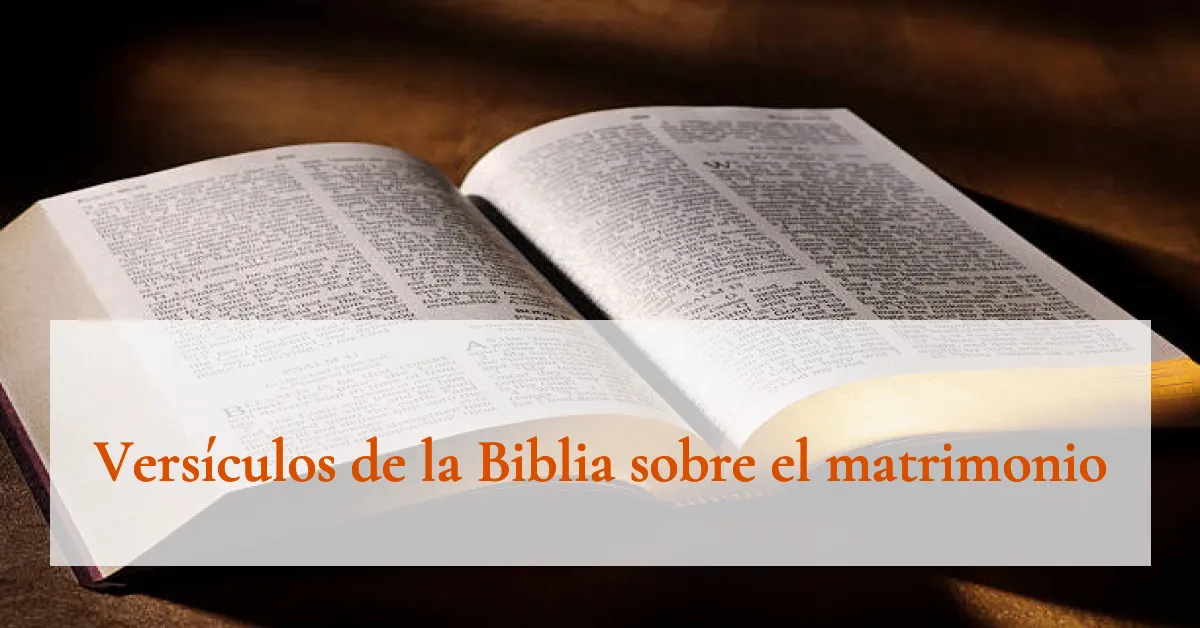 Versículos de la Biblia sobre el matrimonio