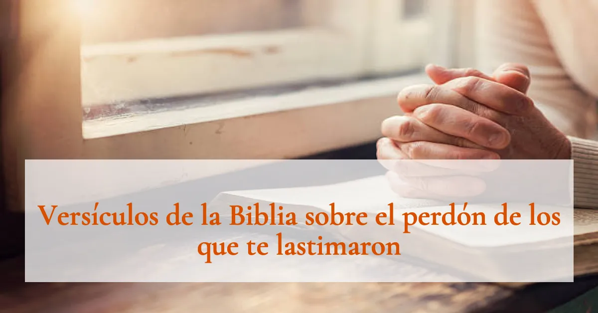 Versículos de la Biblia sobre el perdón de los que te lastimaron