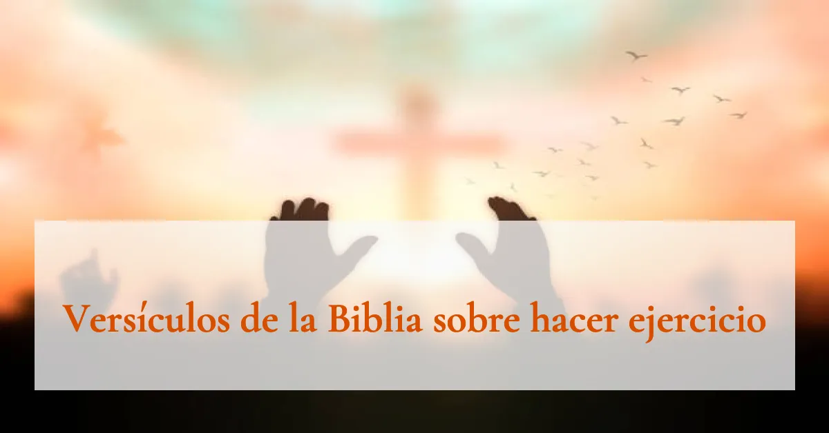Versículos de la Biblia sobre hacer ejercicio
