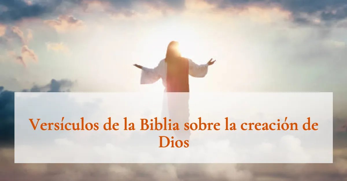 Versículos de la Biblia sobre la creación de Dios