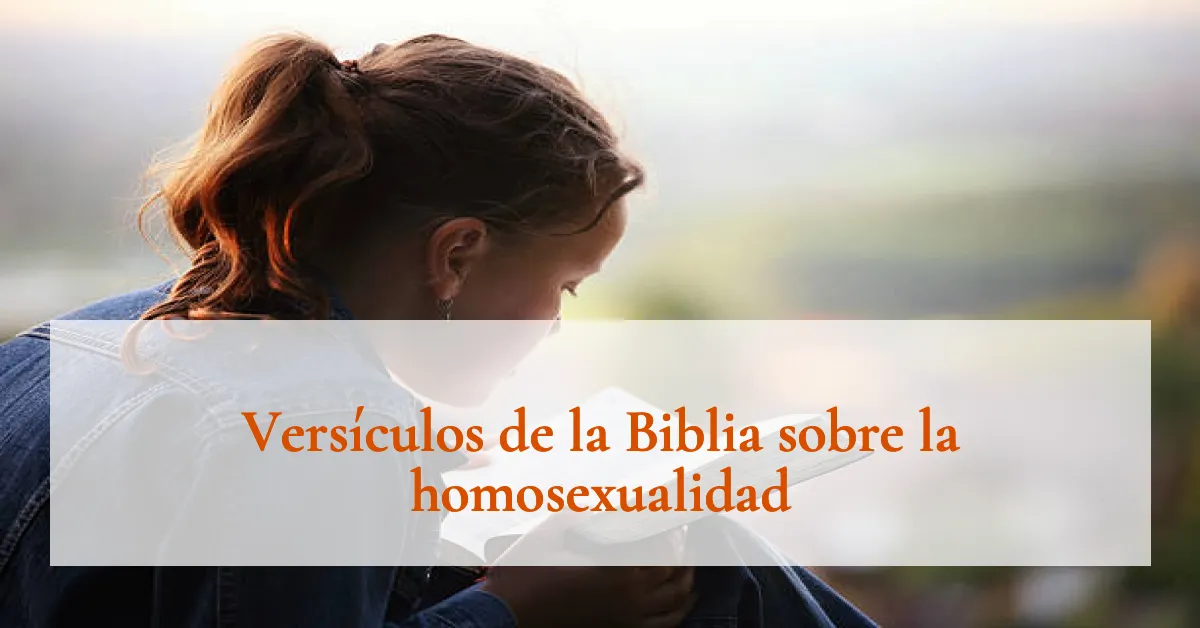 Versículos de la Biblia sobre la homosexualidad