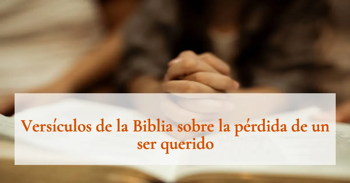 Versículos de la Biblia sobre la pérdida de un ser querido
