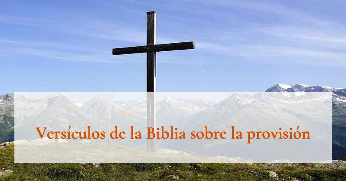 Versículos de la Biblia sobre la provisión
