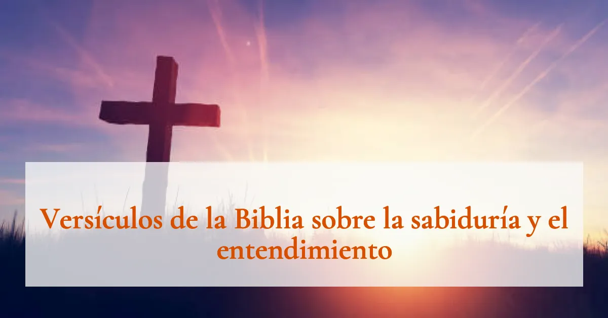 Versículos de la Biblia sobre la sabiduría y el entendimiento