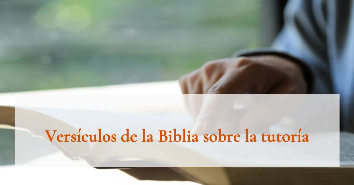 Versículos de la Biblia sobre la tutoría