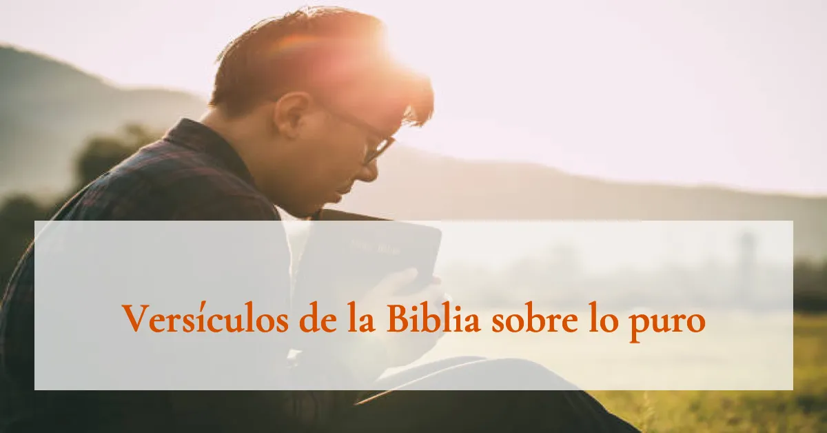 Versículos de la Biblia sobre lo puro