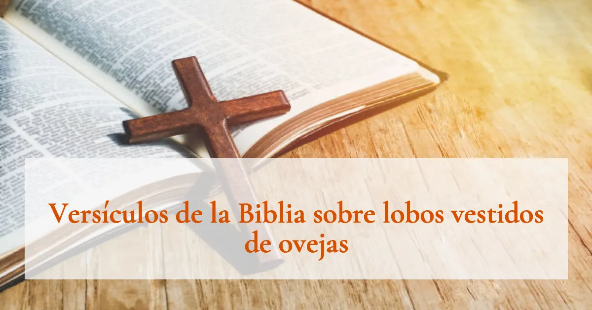 Versículos de la Biblia sobre lobos vestidos de ovejas