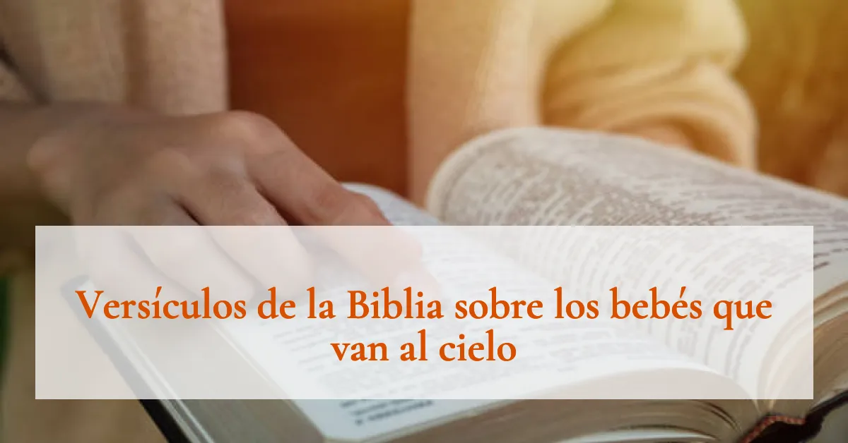 Versículos de la Biblia sobre los bebés que van al cielo