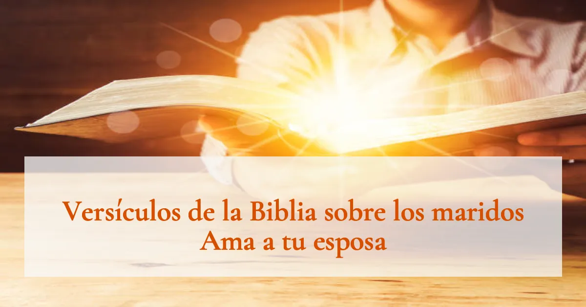 Versículos de la Biblia sobre los maridos Ama a tu esposa
