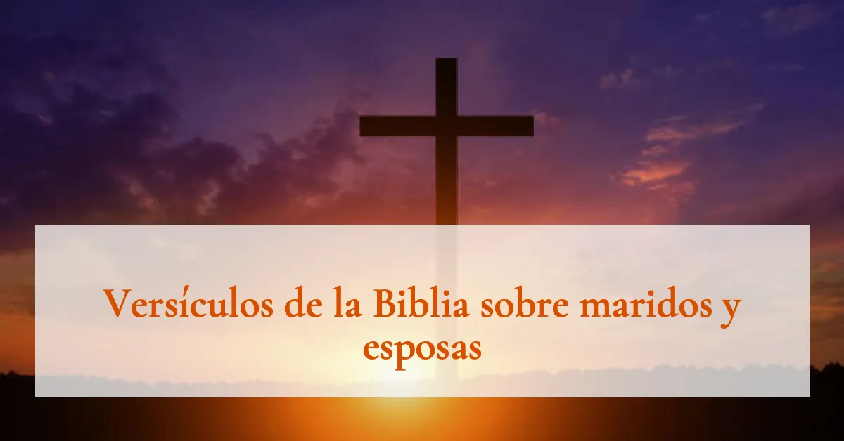 Versículos de la Biblia sobre maridos y esposas