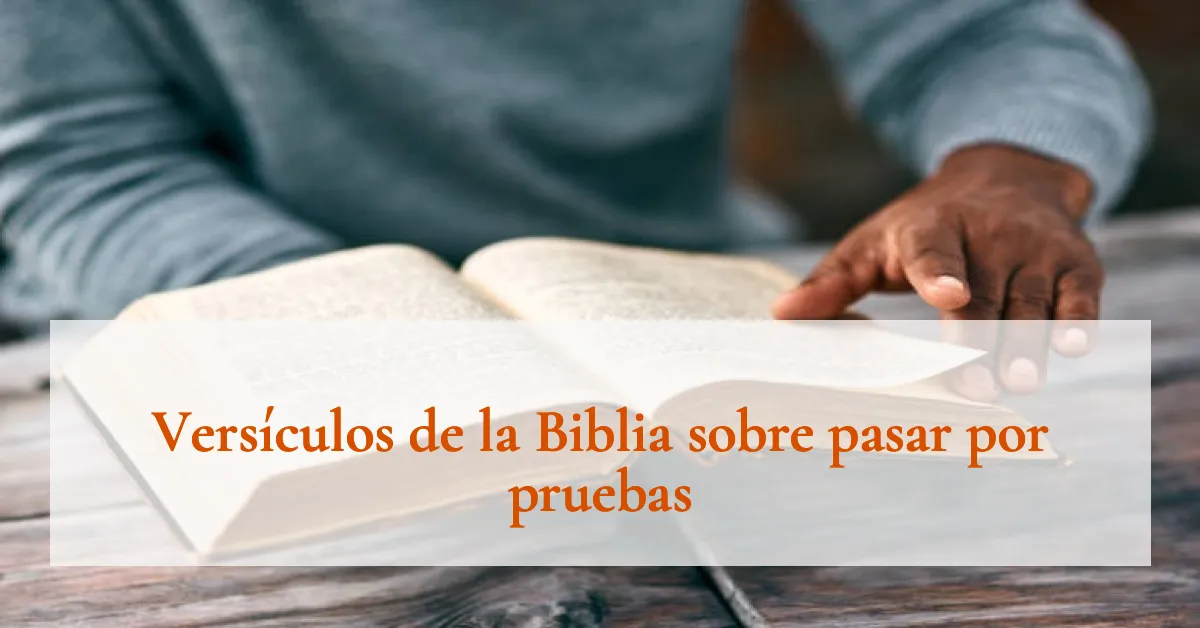 Versículos de la Biblia sobre pasar por pruebas