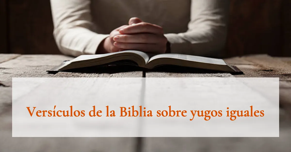 Versículos de la Biblia sobre yugos iguales